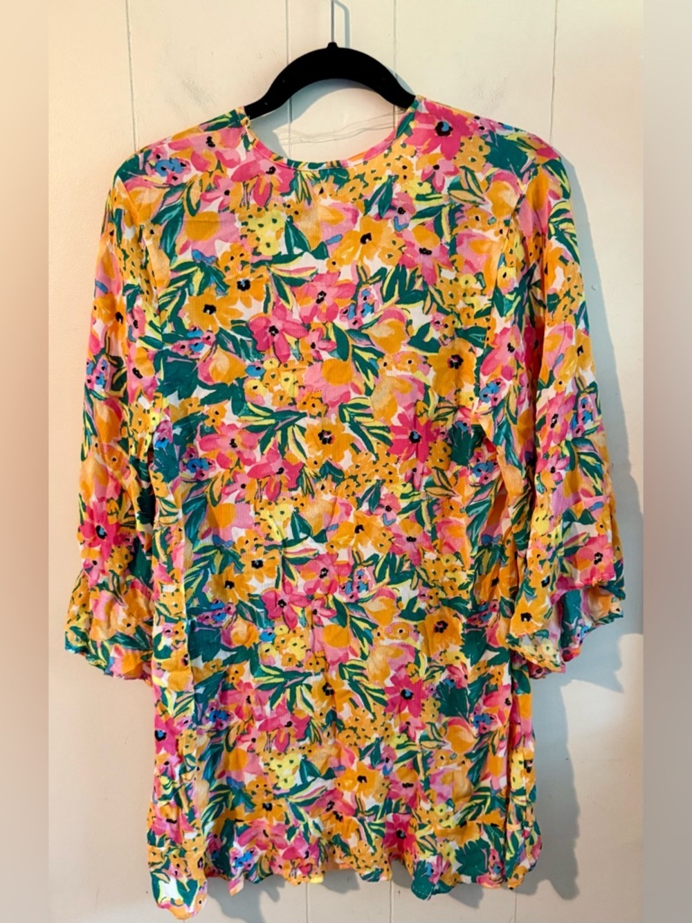 Anne Cole Limited Edition Lady’s Flounce V-Neck Tunic Cover Up, Size XS/S - Picture 7 of 10